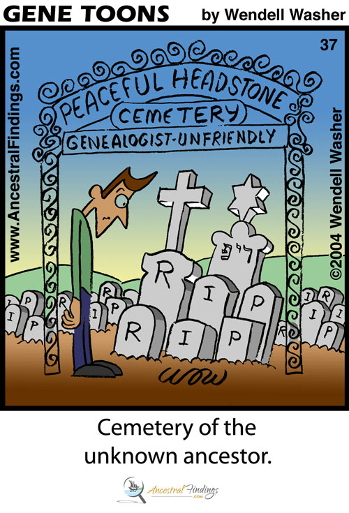 Cemetery of the Unknown Ancestor (Genetoons #37)