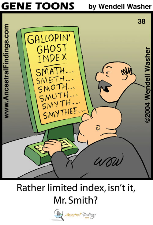 Rather Limited Index... Isn't It... Mr. Smith? (Genetoons #37)